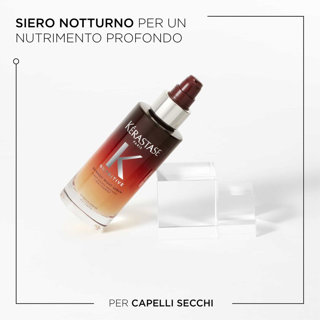 Kérastase Nutritive 8H Magic Night Serum Nourishing and Smoothing for Normal to Slightly Dry Hair Without Parabens 90ml