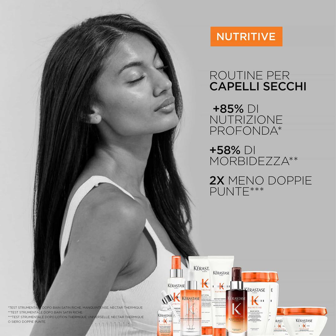 Kérastase Nutritive 8H Magic Night Serum Nourishing and Smoothing for Normal to Slightly Dry Hair Without Parabens 90ml