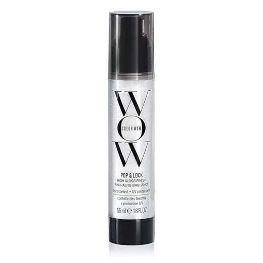 Color Wow Pop + Lock Frizz Control + Glossing Serum - Anti-frizz serum with heat protection Seals split ends Moisturizes Silkens and shines dull dehydrated hair