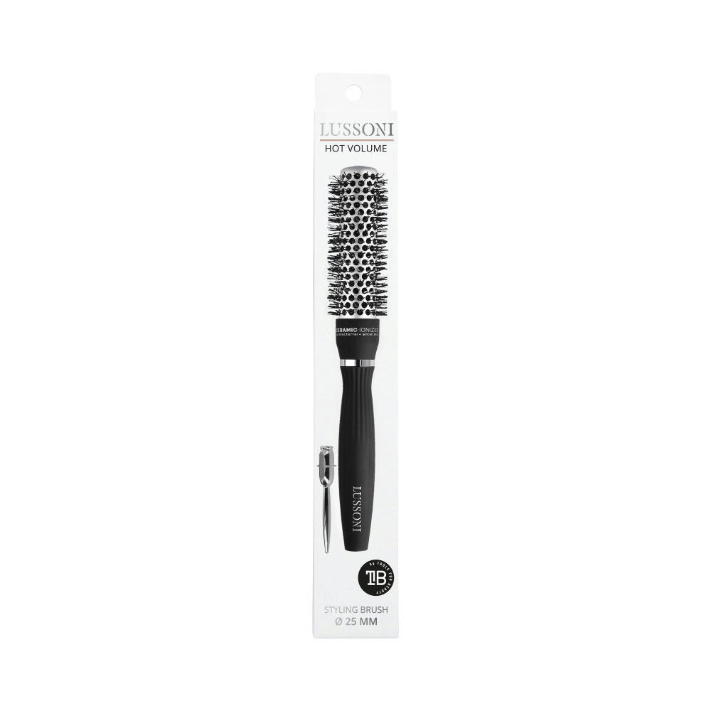 TB Tools for Beauty T4B Lussoni Care & Style Professional Styling Hairbrush for Medium and Short Hair 25mm